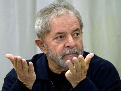 O ex-presidente Lula, em S&atilde;o Paulo.
