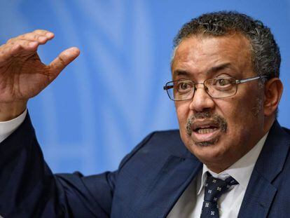 O diretor general Tedros Adhanom Ghebreyesus.