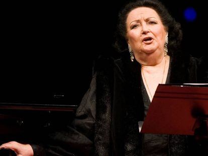 Montserrat Caballé, num espetáculo em 2007.