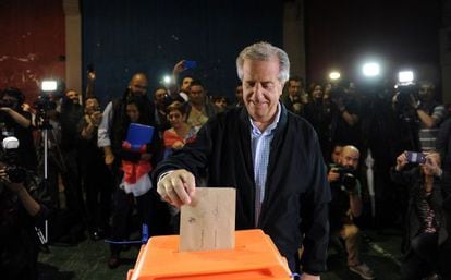 O candidato da Frente Ampla, Tabaré Vázquez.