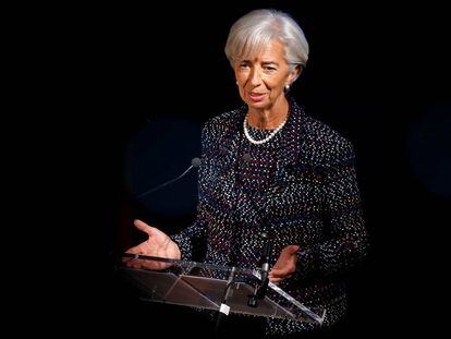 A diretora do FMI, Christine Lagarde, em Bruxelas