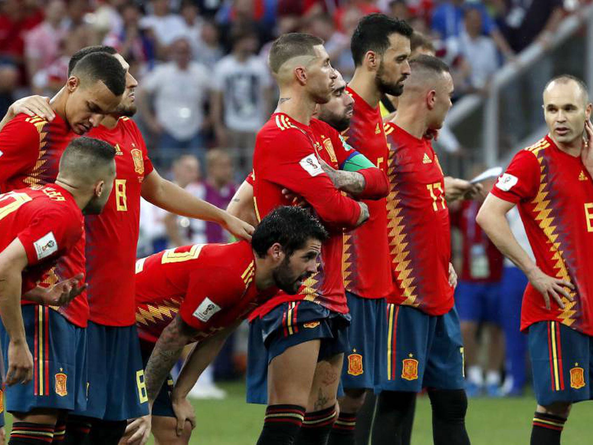 Eliminada: Espanha perde para a Rússia nos pênaltis e dá adeus