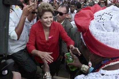 Dilma, em campanha em Salvador no dia 9.