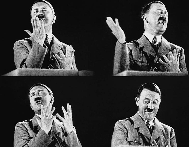 Hitler confiava tanto na sua oratória que participou de mais de 500 atos eleitorais, a maioria comícios.