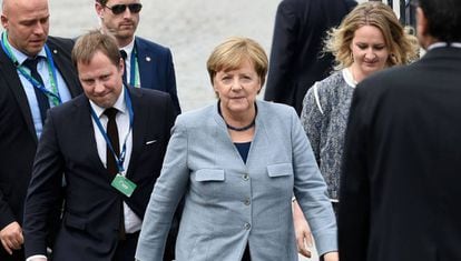 A chanceler alemã Merkel nesta quinta-feira em Bruxelas.