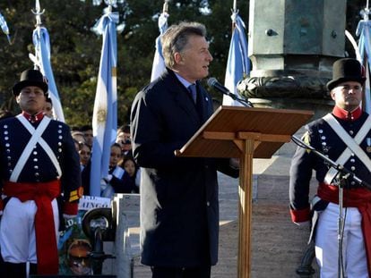 Mauricio Macri em Rosario, o 20 de junho.