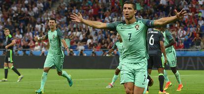 Portugal x País de Gales: Ronaldo fez o primeiro.