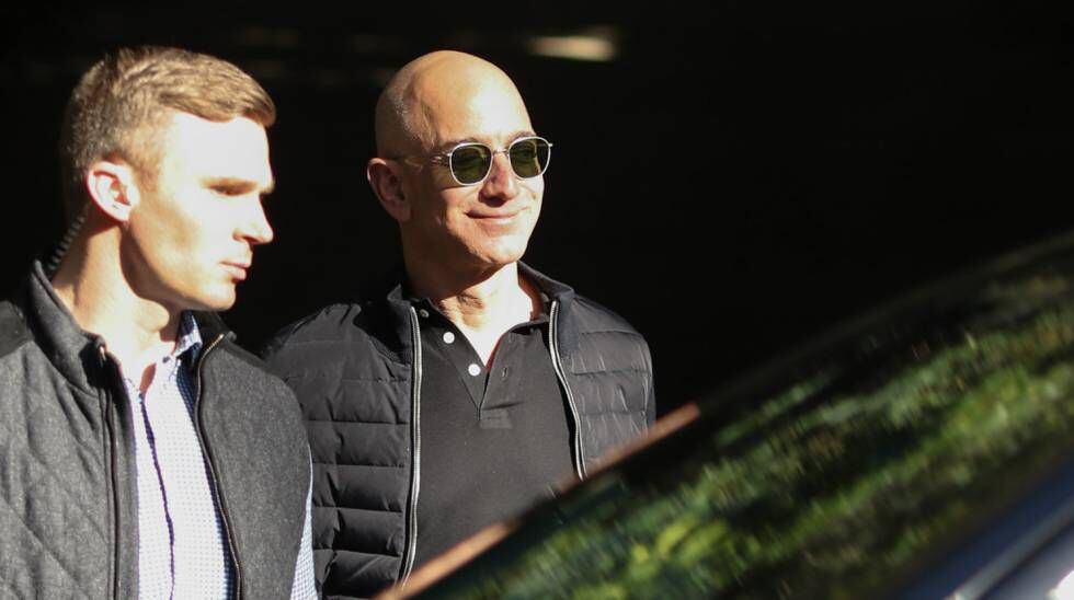 Jeff Bezos, no dia 23 de fevereiro em Los Angeles.