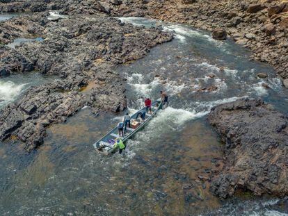 Na Volta Grande do Xingu, região mais afetada pela hidrelétrica de Belo Monte, a escassez de água tem causado a morte massiva de peixes, provocado insegurança alimentar de indígenas e ribeirinhos e impedido a mobilidade da população.