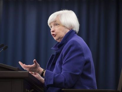 A presidenta do Federal Reserve, Janet Yellen.