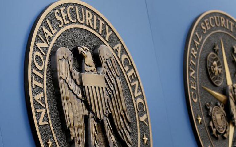 Logotipo da NSA, em sua sede em Washington.