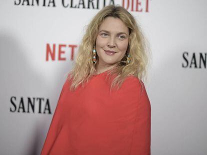 Drew Barrymore na apresentação de 'Santa Clarita Diet', a série da qual é protagonista na Netflix, em 22 de março.