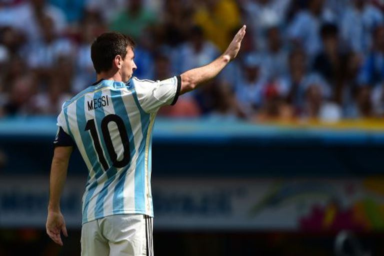 Messi na partida das quartas de final contra a Bélgica, no último dia 5.