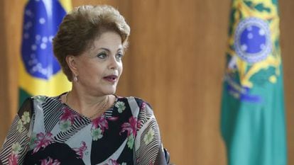 Dilma durante uma entrevista em Brasília, no dia 31 de março.