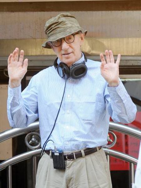 Woody Allen, durante a rodagem de 'Café Society', o 18 de setembro de 2015, em Nova York.