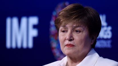 Kristalina Georgieva, em outubro de 2019 durante a reunião de outono do FMI e do Banco Mundial em Washington.