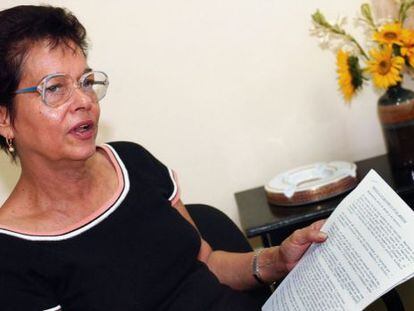 Imagen de arquivo da dissidente cubana Miriam Leiva.