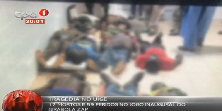 Imagem de um vídeo publicado em Youtube pela televisão pública de Angola.
