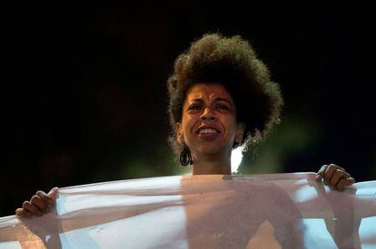Manifestante no Rio.
