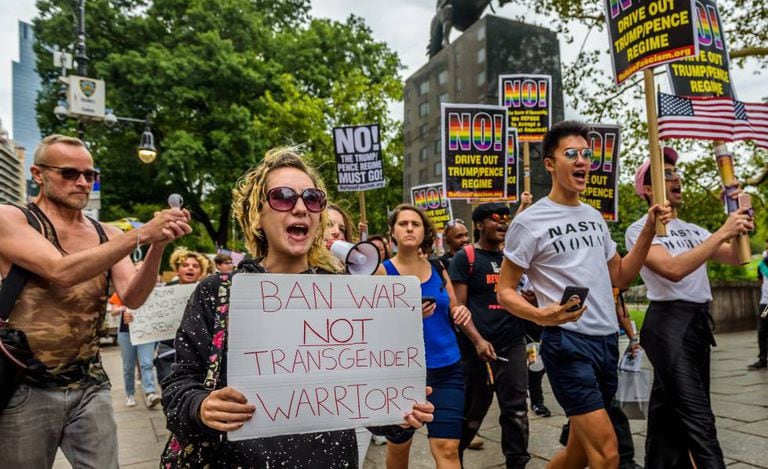Protesto contra a discriminação da comunidade LGBT no Central Park