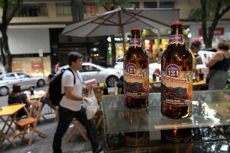 Cerveja Belorizontina em bar da capital mineira.