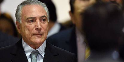O presidente interino, Michel Temer.