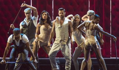 Ricky Martin durante uma apresentação do Grammy.