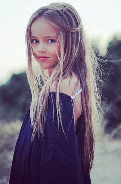 O modelo infantil Kristina Pimenova, em foto no Instagram.