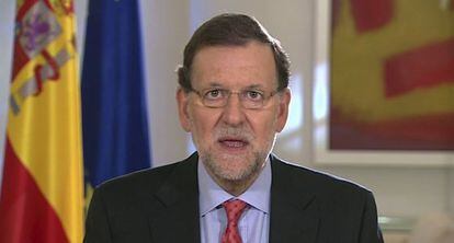 Mariano Rajoy, durante o pronunciamento sobre o referendo escocês.