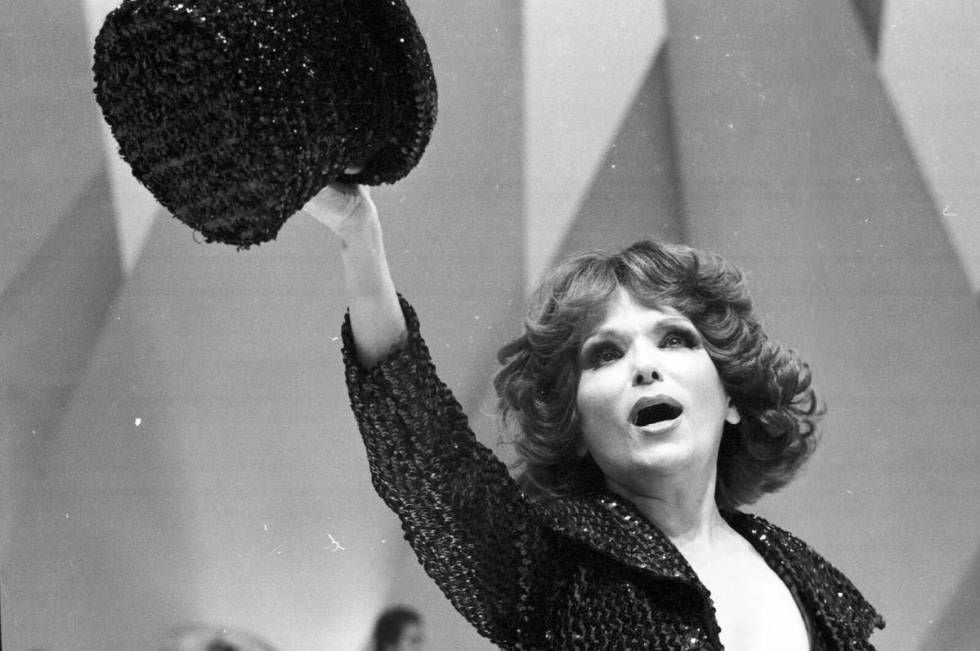 Bibi Ferreira no espetáculo 'Brasil 79', em 1979.