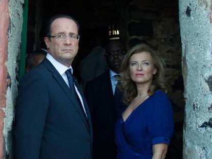 Hollande e sua ex-mulher, Valerie Trierweiler.