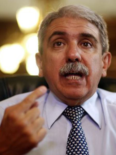 Aníbal Fernández em fevereiro de 2012 na Casa Rosada.