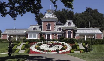 A casa principal de Neverland, em 2009.