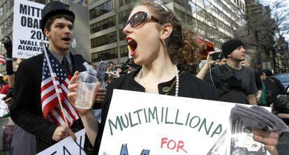 O movimento 'Occupy Wall Street' em Nova York.
