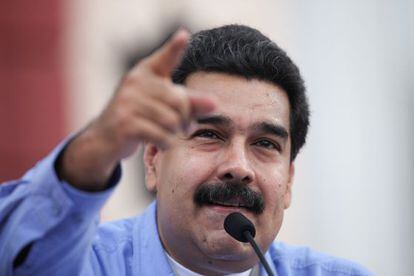 Nicolás Maduro, em um evento no Palácio de Miraflores.
