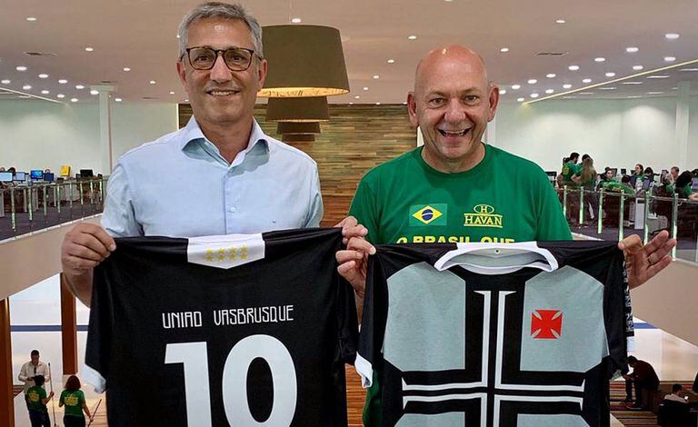 Alexandre Campello e Luciano Hang negociam patrocínio da Havan ao Vasco.