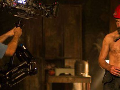 Antonio Banderas na filmagem de 'Los 33'.
