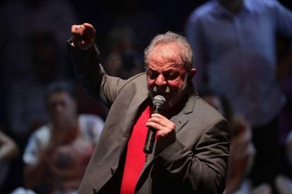 Lula, em 2 de abril de 2018.