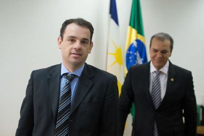 O procurador Frederico Paiva, da operação Zelotes, e o senador Ataídes Oliveira.