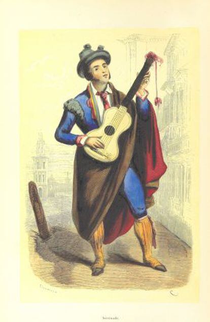 Imagem de 'A Espanha pitoresca', de Manuel Galo de Cuendias e Victor de Féréal.