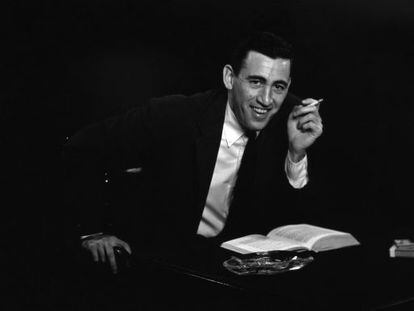 Retrato de J. D. Salinger feito por Anthony Dei Gesu em Nova York, em 1952.