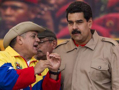 Cabello e Maduro, no sábado passado em Caracas.