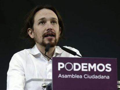 O líder do Podemos, Pablo Iglesias.