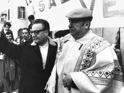 Salvador Allende e Pablo Neruda.