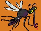 Ilustração de um 'aedes aegypti', o mosquito que transmite dengue, zika, febre amarela e chikungunya
