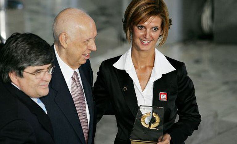 Venina da Fonseca em cerimônia no Palácio do Planalto com o então vice-presidente da república José Alencar, em 2007.