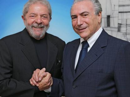 Lula e Temer em abril de 2015. 