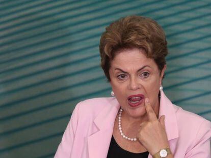 A presidenta Dilma Rousseff, em 27 de agosto em Bras&iacute;lia. 
