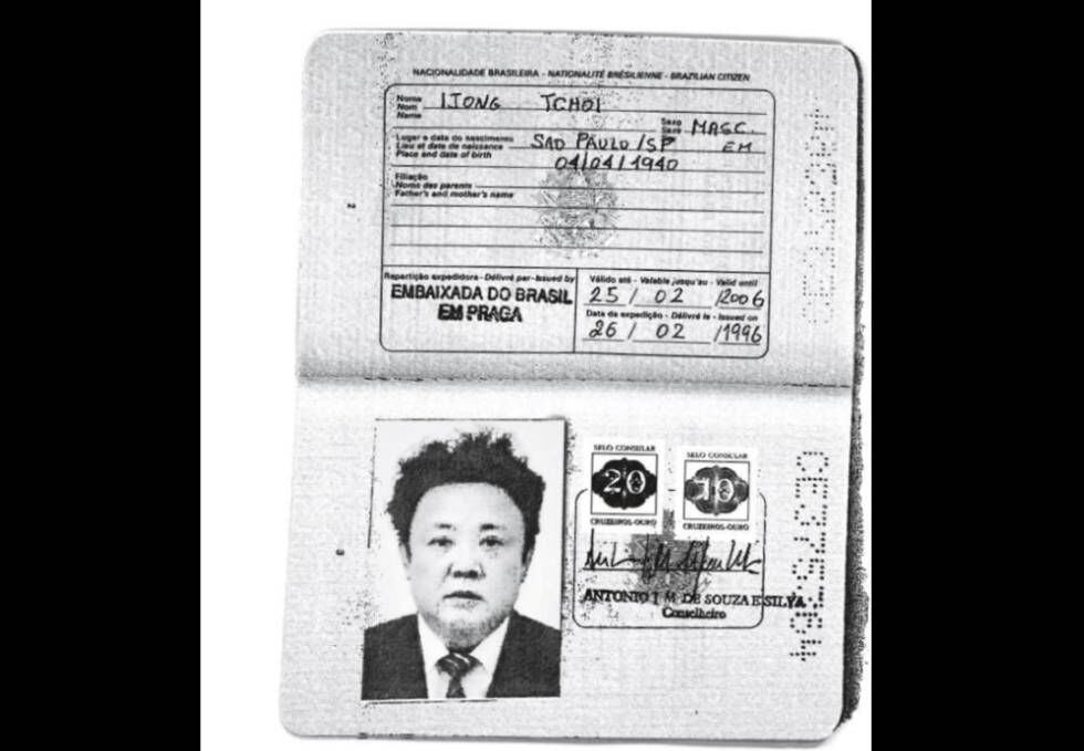 O passaporte de Jong Il foi emitido no nome de Ijong Tchoi.