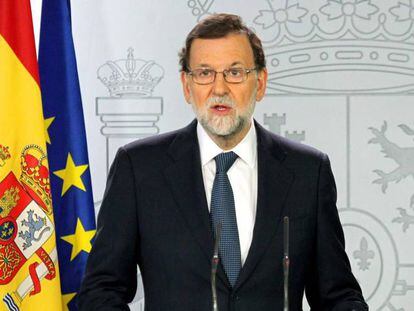 Mariano Rajoy em sua fala desta quarta.